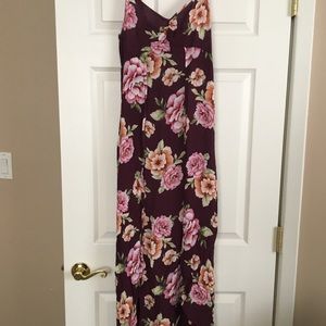 Full length floral dress